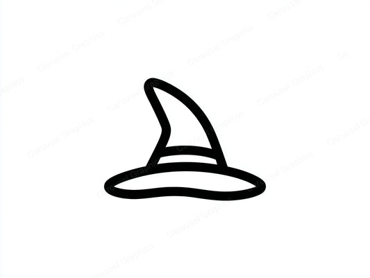 Witch Hat Vector Graphic preview