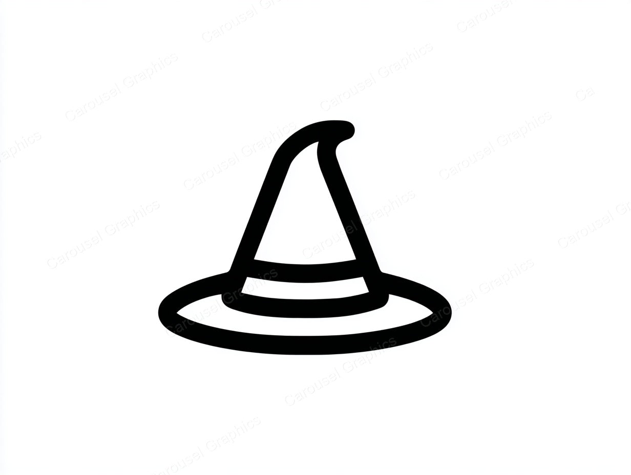 Witch Hat Vector Graphic preview