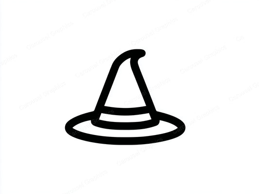 Witch Hat Vector Graphic preview