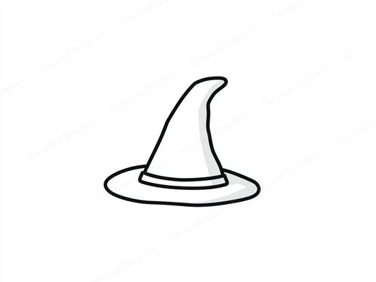 Witch Hat Vector Graphic preview