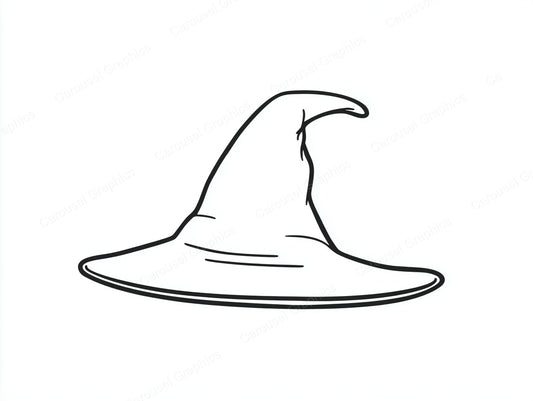 Witch Hat Vector Graphic preview