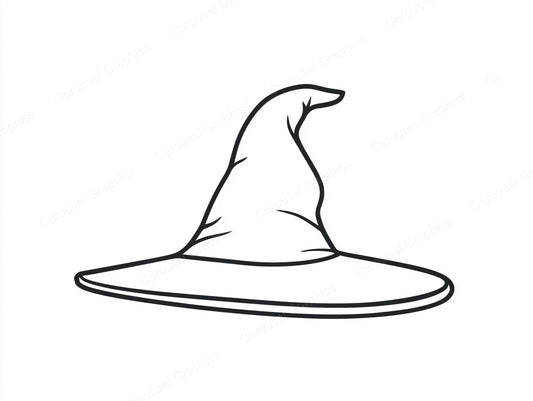 Witch Hat Vector Graphic preview