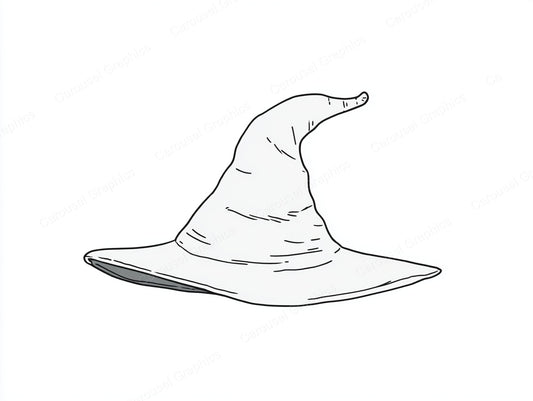 Witch Hat Vector Graphic preview