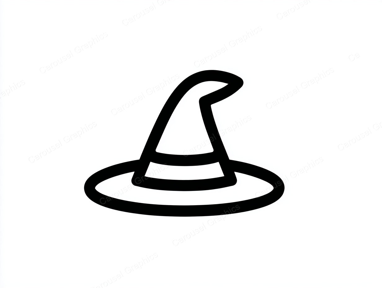 Witch Hat Vector Graphic preview