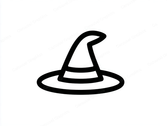 Witch Hat Vector Graphic preview