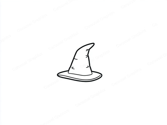 Witch Hat Vector Graphic preview