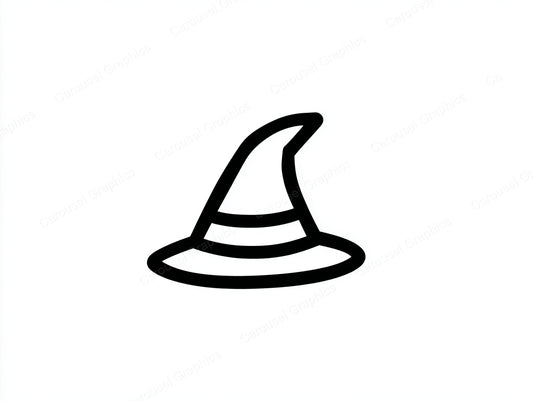 Witch Hat Vector Graphic preview