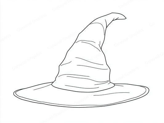 Witch Hat Vector Graphic preview