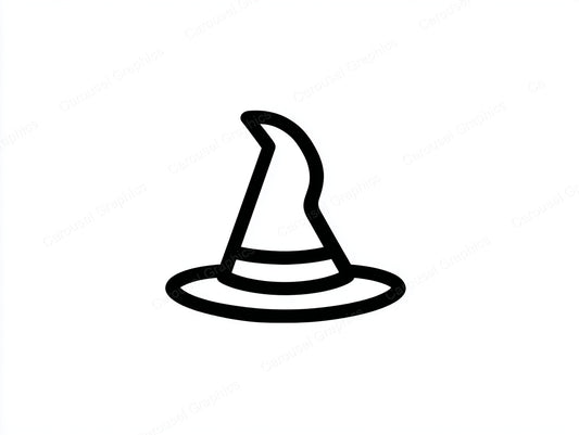 Witch Hat Vector Graphic preview