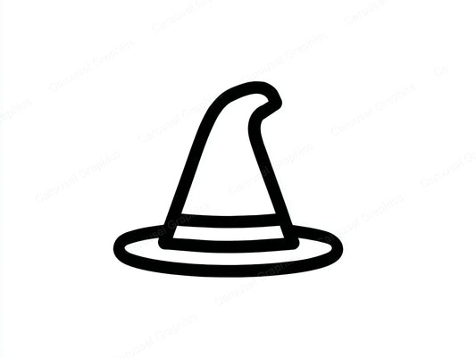 Witch Hat Vector Graphic preview