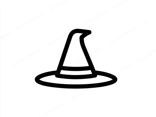Witch Hat Vector Graphic preview