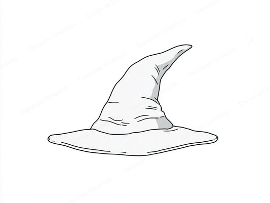 Witch Hat Vector Graphic preview