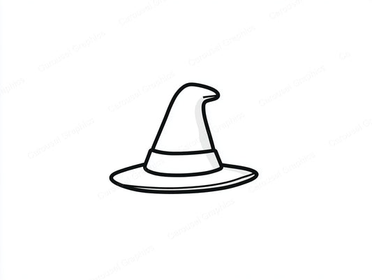 Witch Hat Vector Graphic preview