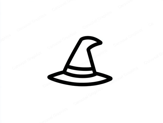 Witch Hat Vector Graphic preview