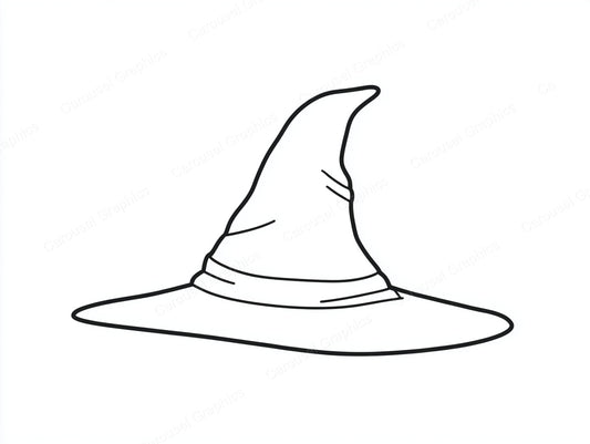 Witch Hat Vector Graphic preview