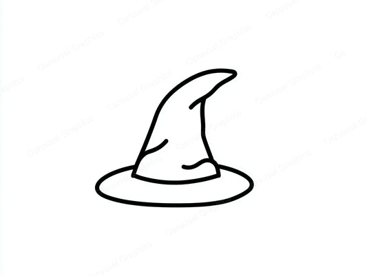 Witch Hat Vector Graphic preview