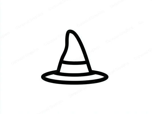 Witch Hat Vector Graphic preview