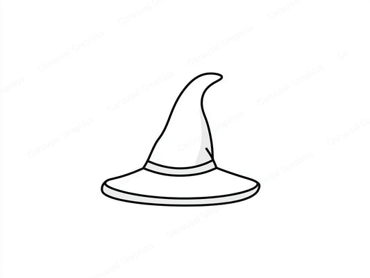 Witch Hat Vector Graphic preview