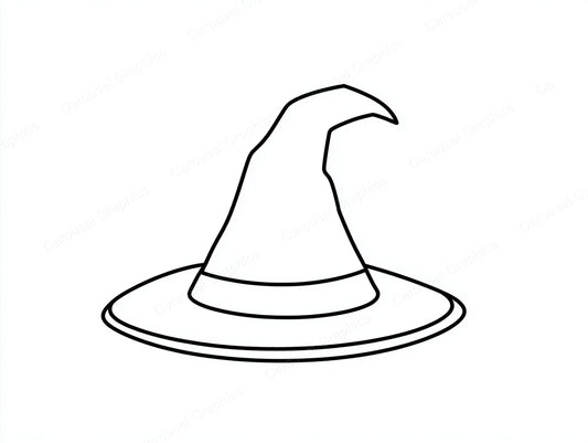 Witch Hat Vector Graphic preview