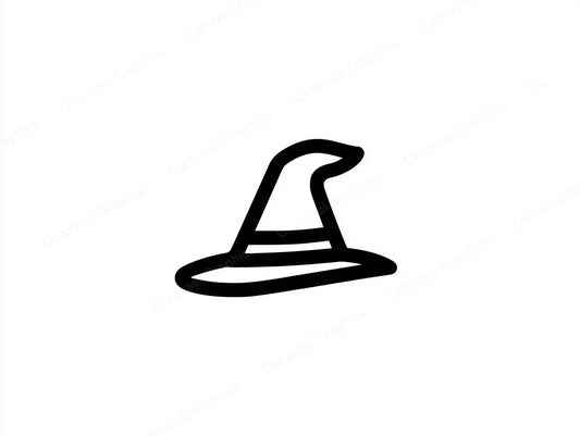 Witch Hat Vector Graphic preview