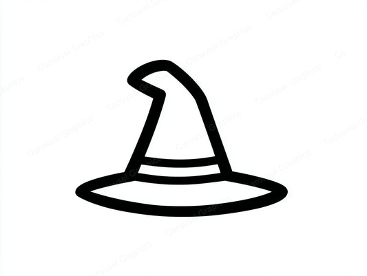 Witch Hat Vector Graphic preview