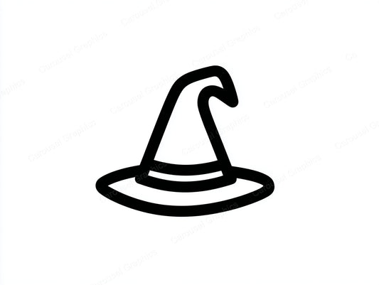 Witch Hat Vector Graphic preview