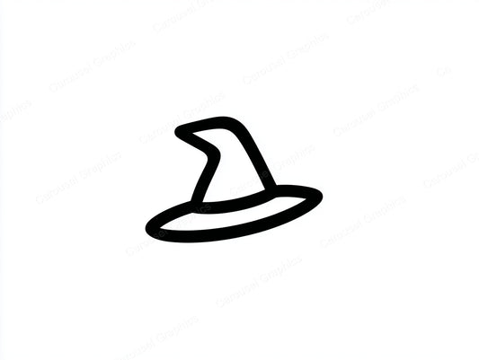 Witch Hat Vector Graphic preview