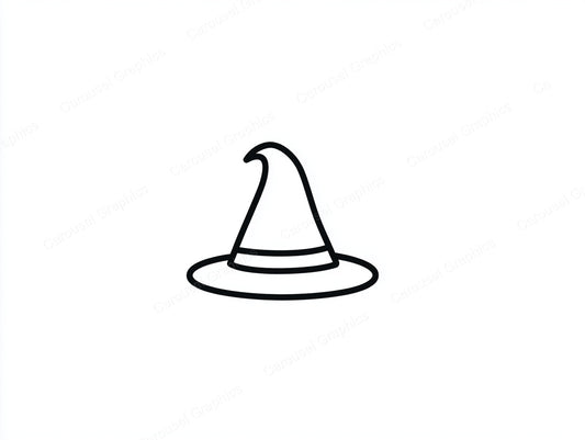 Witch Hat Vector Graphic preview