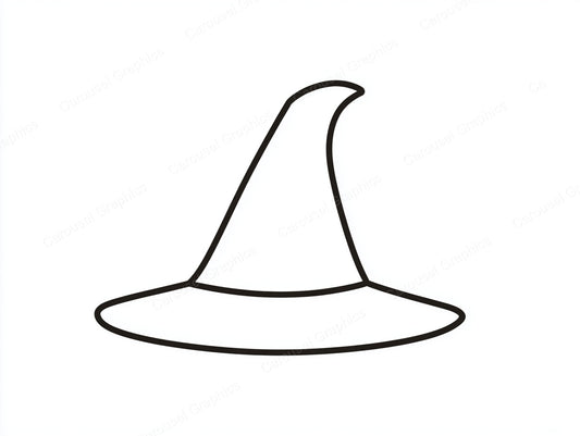 Witch Hat Vector Graphic preview