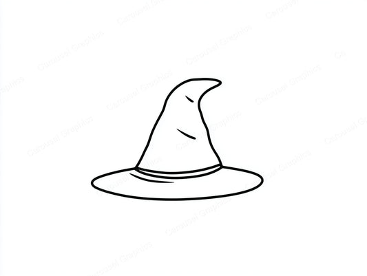 Witch Hat Vector Graphic preview