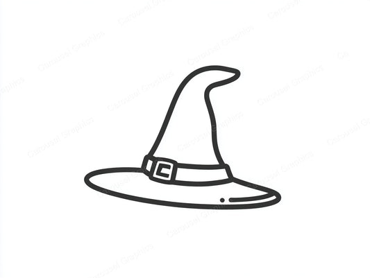 Witch Hat Vector Graphic preview