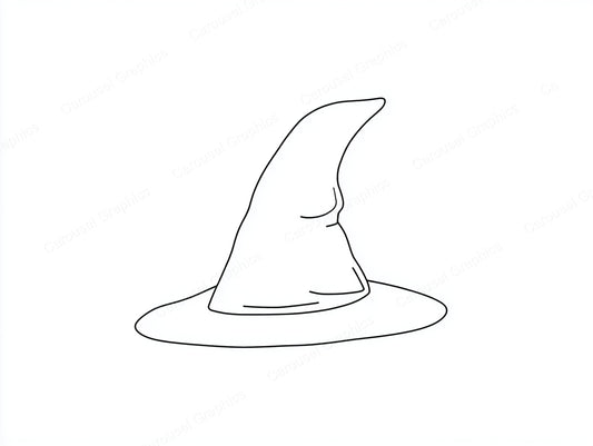 Witch Hat Vector Graphic preview