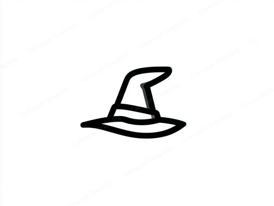 Witch Hat Vector Graphic preview