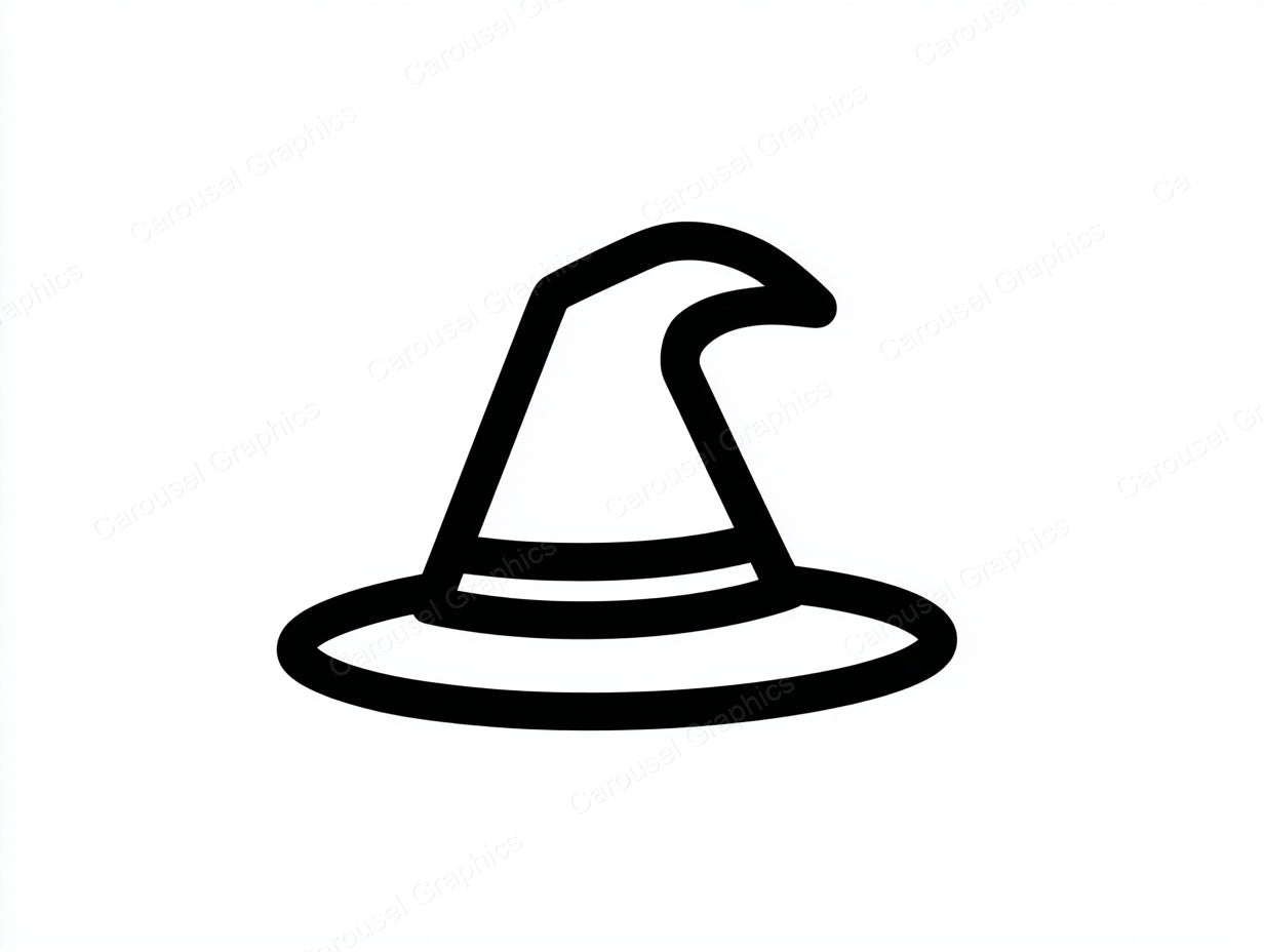 Witch Hat Vector Graphic preview