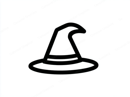 Witch Hat Vector Graphic preview