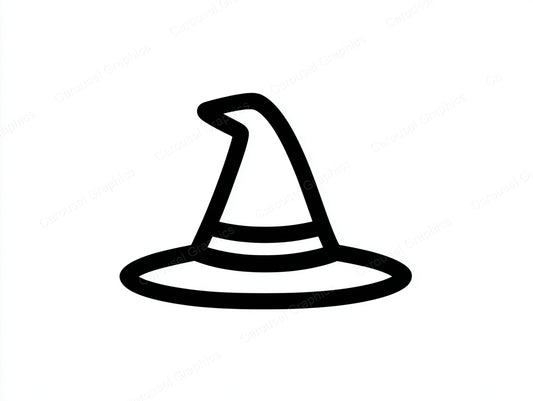 Witch Hat Vector Graphic preview