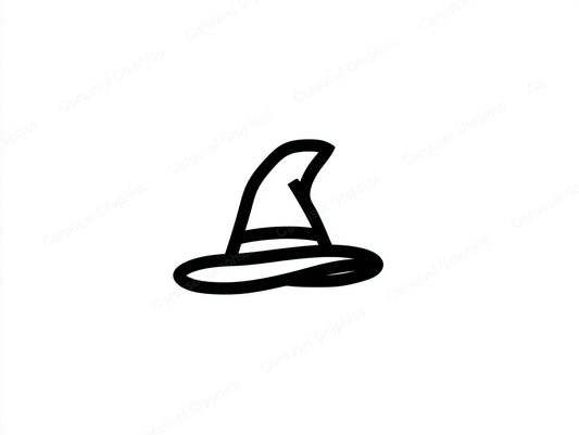 Witch Hat Vector Graphic preview