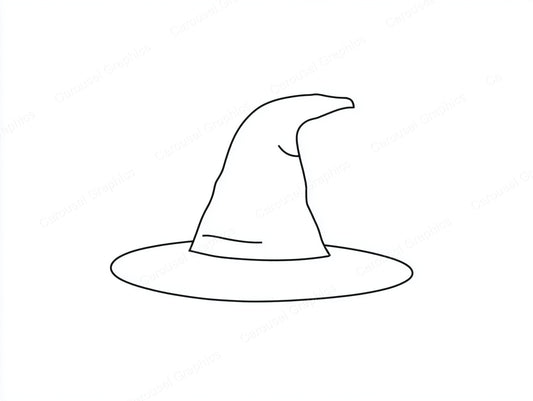 Witch Hat Vector Graphic preview