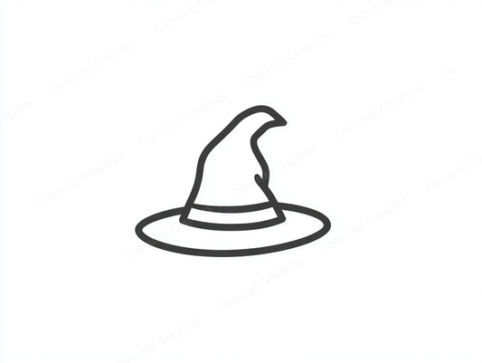 Witch Hat Vector Graphic preview