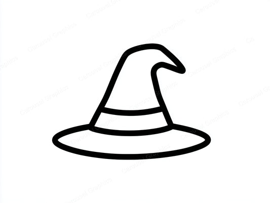 Witch Hat Vector Graphic preview