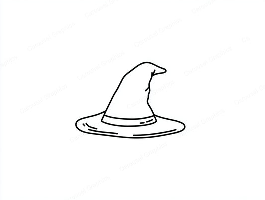Witch Hat Vector Graphic preview