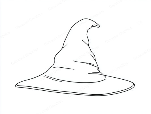 Witch Hat Vector Graphic preview