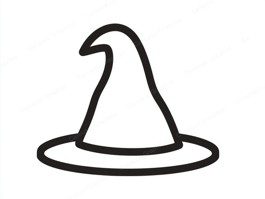 Witch Hat Vector Graphic preview