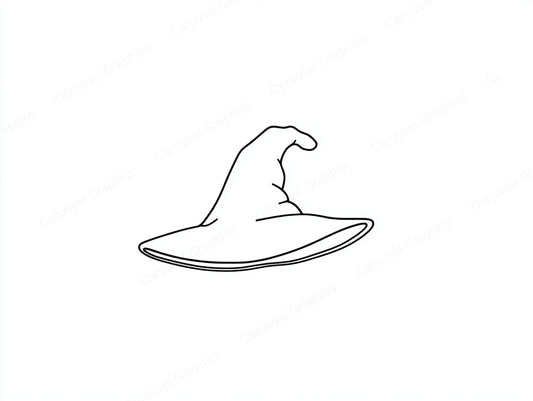 Witch Hat Vector Graphic preview