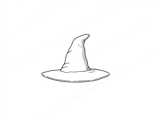 Witch Hat Vector Graphic preview