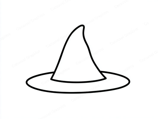 Witch Hat Vector Graphic preview