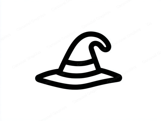 Witch Hat Vector Graphic preview