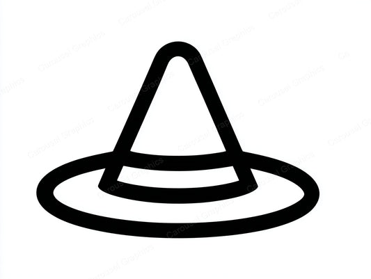 Witch Hat Vector Graphic preview