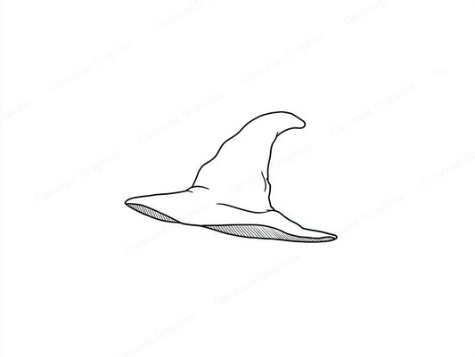 Witch Hat Vector Graphic preview