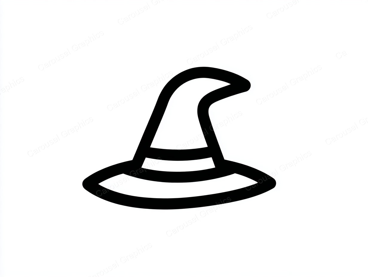 Witch Hat Vector Graphic preview